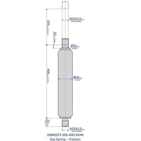 Bansbach Easylift Traction Gas Spring Mm Rod Dia Lb