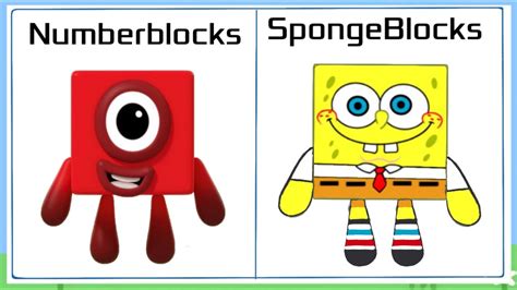 Numberblocks Spongebob Characters Spongebob Squarepants Numberblocks Youtube