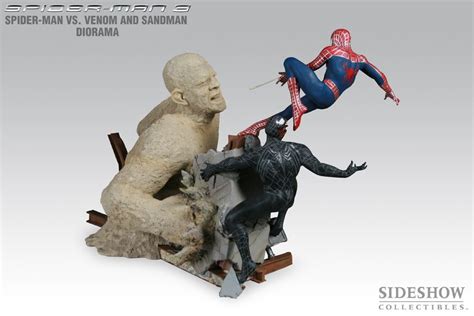 Spider Man Vs Venom And Sandman Diorama Spider Man 3 Polystone Statue