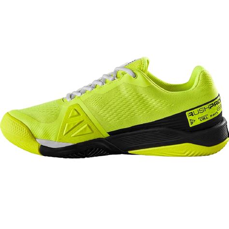 Wilson Mens Rush Pro 40 Tennis Shoes Safety Yellowblackwhite