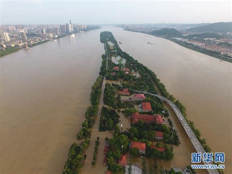 长沙橘子洲景区遭洪水“穿洲”组图 国际在线移动版