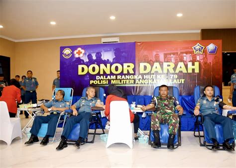 Jelang Hut Pomal Ke Pom Koarmada I Gelar Donor Darah Serentak