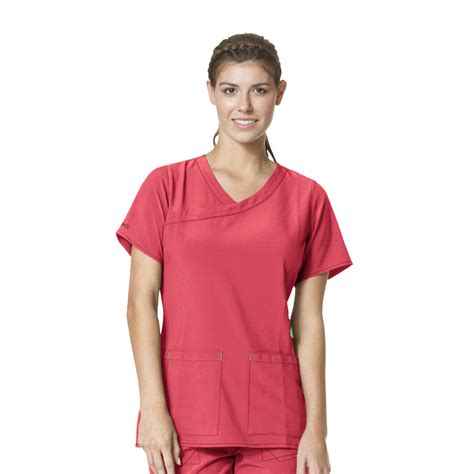 Carhartt Scrubs Womens Cross Flex Y Neck Media Scrub Top Whistle