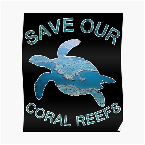 save  coral reefs poster  sale  troy redbubble