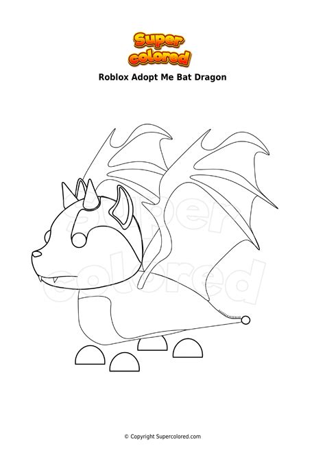 Roblox Adopt Me Bat Dragon Coloring Page Printable – Themeloader