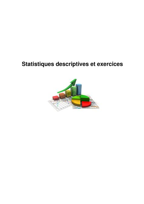 Chapitre 1 Statistiques Descriptives Et Exercices La Statistique