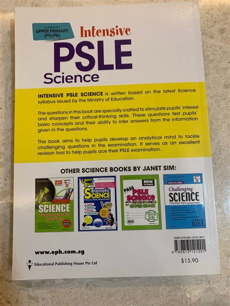 P6 PSLE Science Assessment Book EPH Primary 6 Intensive PSLE Science