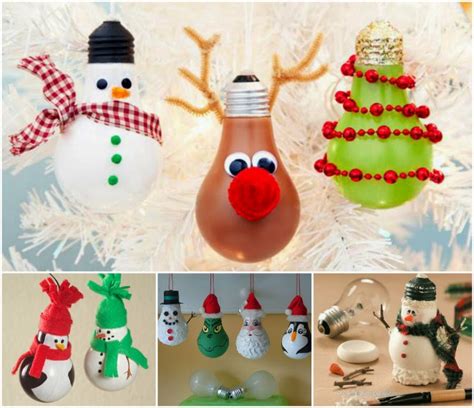 Light Bulb Christmas Ornaments | Creative Ideas