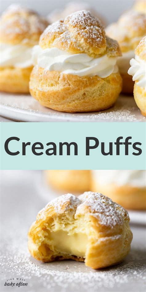 How To Make The Best Homemade Cream Puffs Cream Puff Recipe Cream