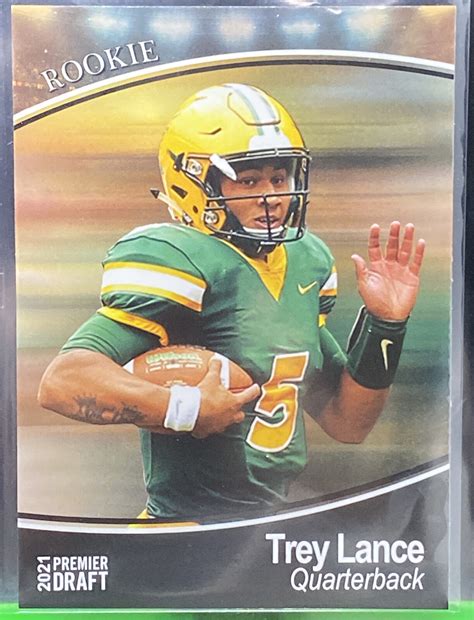 Trey Lance Rookie Card 2021 Sage Hit Premier Draft Low Series 5 Nd