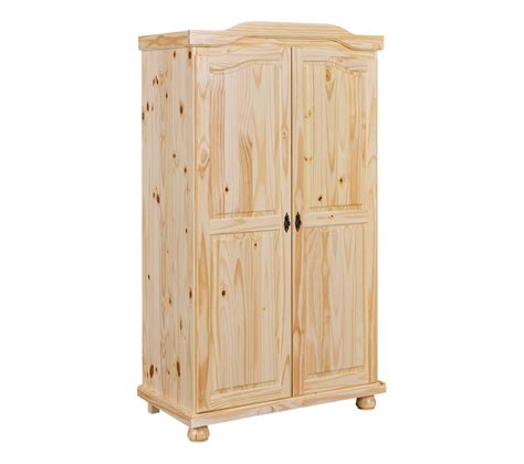 Armoire Portes Authentic En Pin Massif Naturel Vernis Armoire But