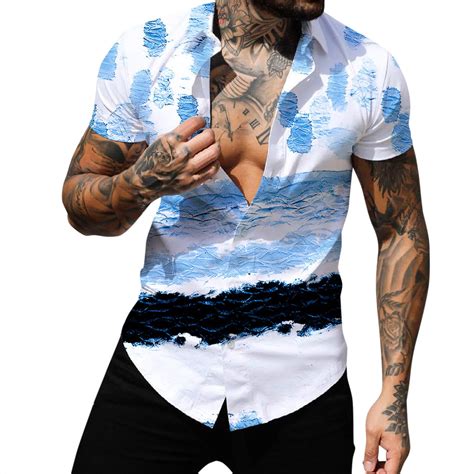 Pmuybhf Male Xxl Oversized Gym Shirts For Men Th Of July Men Spring