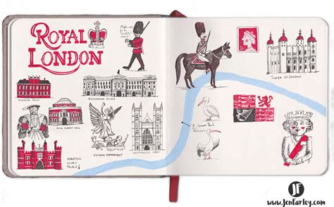 Map Of London - Royal Palaces | Jennifer Farley