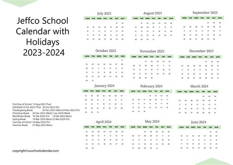 Jeffco School Calendar With Holidays 2023-2024, 59% OFF