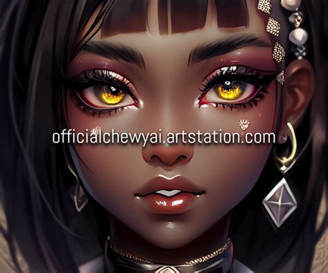 Artstation Beautiful Dark Skinned Girls Part I Artworks