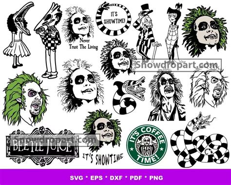 100 Beetlejuice Svg Bundle Horror Characters Svg Beetlejuice Svg