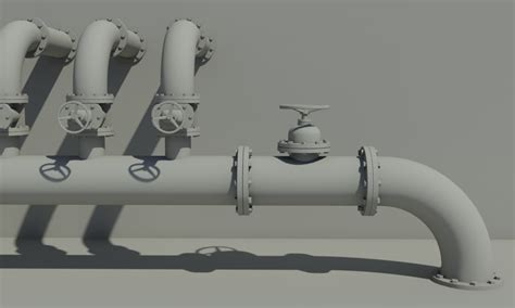 Industrial Pipes 3d Model