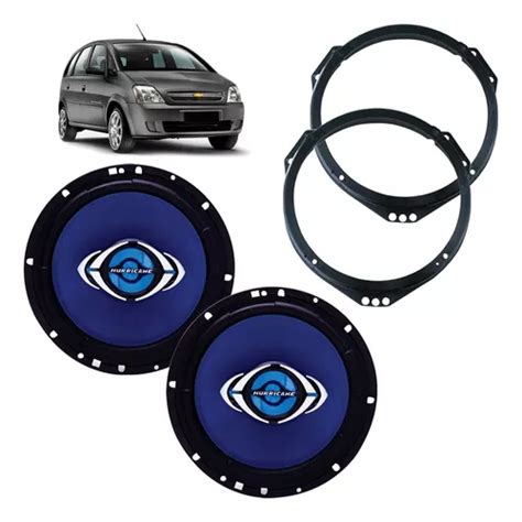 Kit Alto Falante Dianteiros Chevrolet Meriva Aro Adaptador