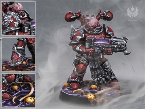 Word Bearers Color Scheme And Base Test Warhammer40k Warhammer Paint