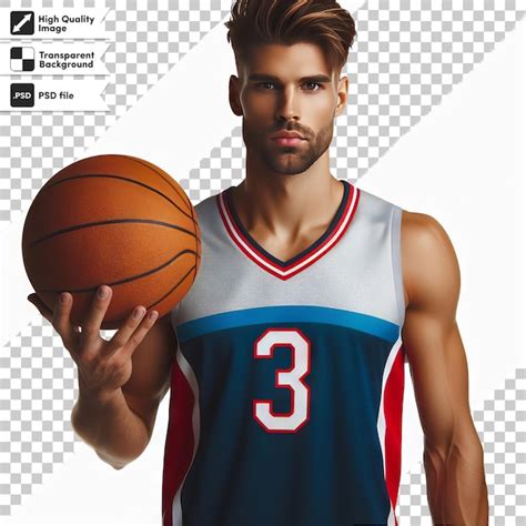 Premium Psd A Basketball Player With The Number 3 On His Jersey