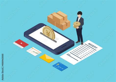 Vecteur Stock スマホ決済・モバイル決済・キャリア決済のイラスト素材 | Adobe Stock