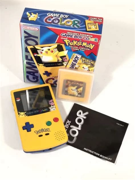 NINTENDO GAMEBOY POKEMON Pikachu Edition Konsole Original Packung Spiel