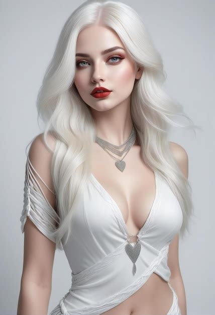 Premium Photo Portrait Of A Beautiful Blonde Woman With Professional Makeup And Hairstyle