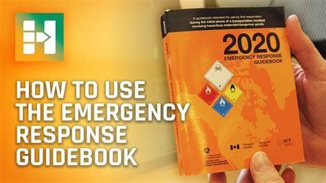 How To Use The 2020 Emergency Response Guidebook YouTube