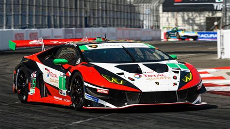 Lamborghini Takes First Imsa Gtd Victory On The Streets Of Long Beach