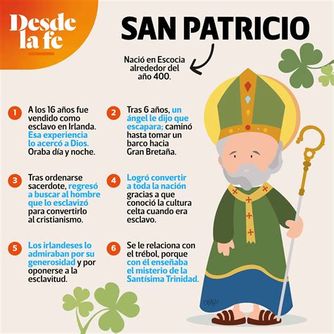 17 De Marzo La Iglesia Católica Celebra A San Patricio Patrono De Irlanda