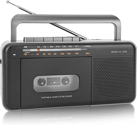 Portable Cassette Tape Player And Recorder With Am Fm Radio Led Power Indicator