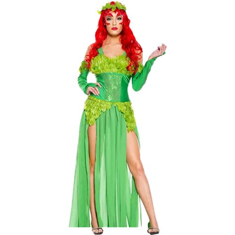 Duaonets Green Enchantress Dress For Masquerade Tree Spirit Role Play