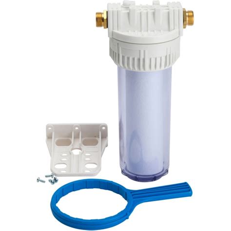 Kit filtration pour adoucisseurs SOFTEO avec filtre cartouche équerre