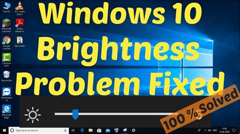 Windows 10 Brightness Problem Fix How To Fix Screen Brightness Not ...