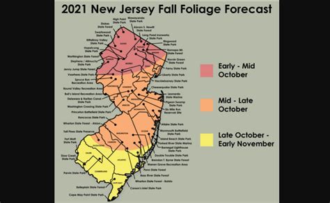 Best Fall Foliage In N J Check Out This New Map To Find The Most