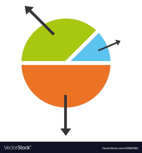 Parts Pie Chart Royalty Free Vector Image Vectorstock