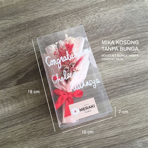 Jual Box Mika Untuk Kartu Ucapan D Atau Mini Buket Bunga Dried Kosong