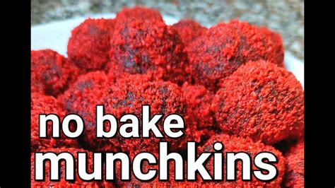 No Bake Munchkins Munchkins Balls Youtube