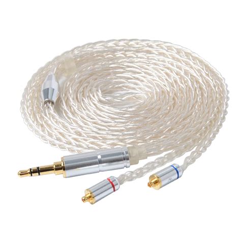 LZ 8 Core Single Crystal Copper Silver Plated Cable 3 5 2 5 4 4mm Plug