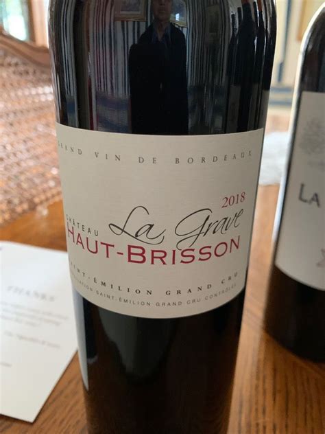 2018 Château Haut Brisson La Grave France Bordeaux Libournais St