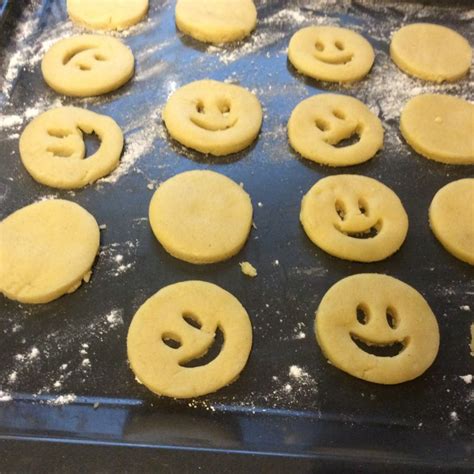 Smiley Faces Biscuits Baking Beash