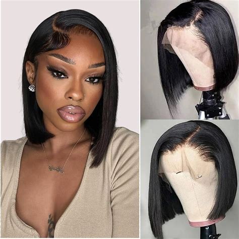 12inch Bob Wig Human Hair 13x4 Bob Lace Front Wigs Human Hair Short Straight Bob