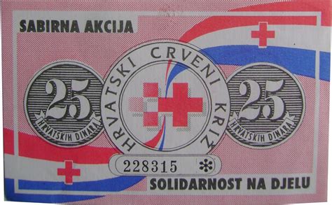 Hrvatskih Dinara Croatian Red Cross Croacia Numista