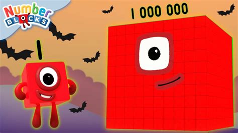 CONTANDO DEL 1 al 1000000 en HALLOWEEN Numberblocks en Español