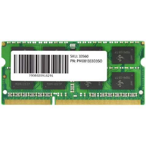 Memoria PCYES SODIMM 8GB DDR3 1333Mhz PM081333D3SO FrancaVirtual