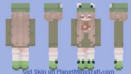 Frog girl Minecraft Skin