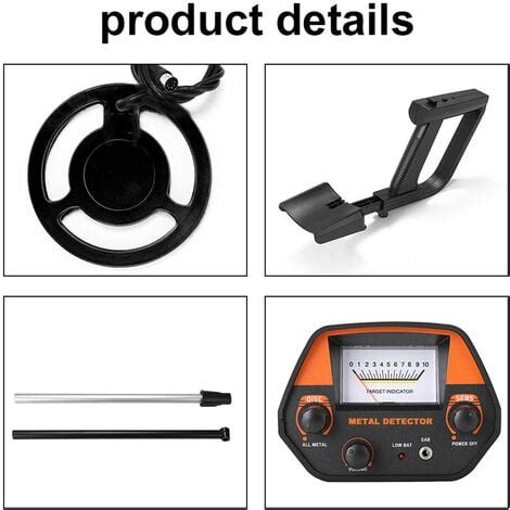 Détecteur de métaux souterrain détecteur de métaux portatif détecteur