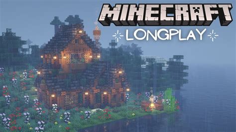 Minecraft Relaxing Longplay Rainy Spruce Cottage Peaceful 1 18