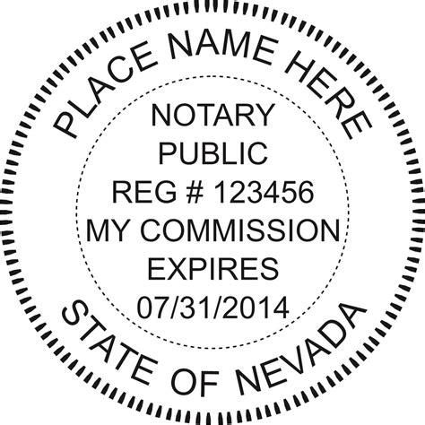 Nevada Pocket Notary Seal