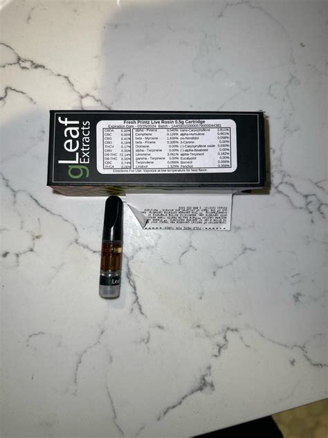 Fresh Printz Rosin Vape From Gleaf R Mdents